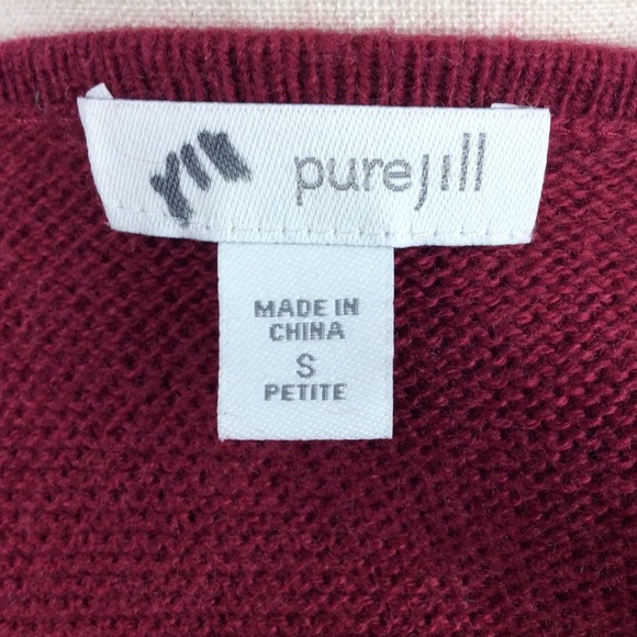 PureJill by J Jill Open Cardigan Sweater Womens Size SP Wool Blend - Picture 6 of 7